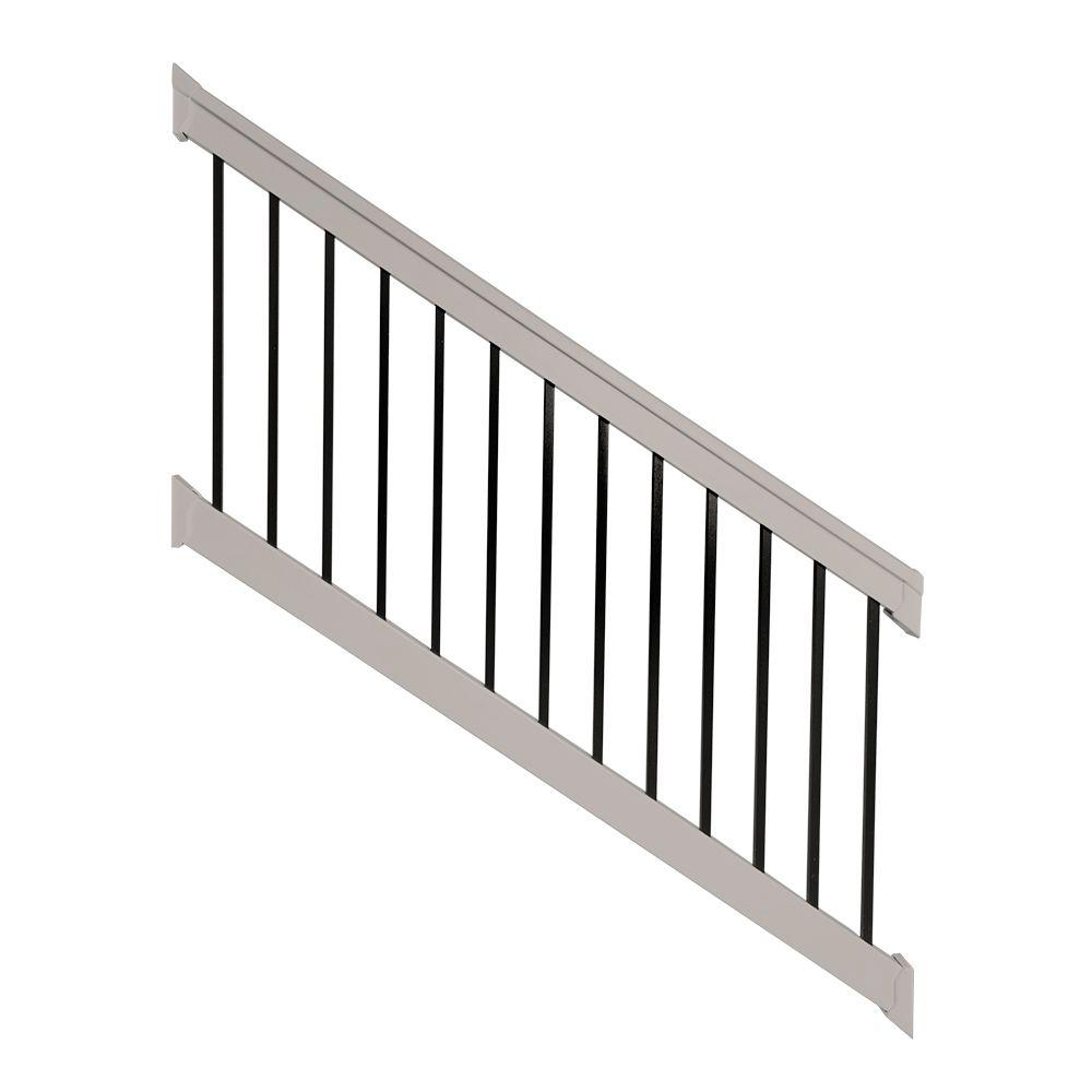 Weatherables Vilano 36 in. x 96 in. Vinyl Tan with Square Black