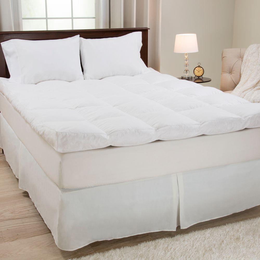 King Size 4 in. H Down and Duck Feather Mattress Topper