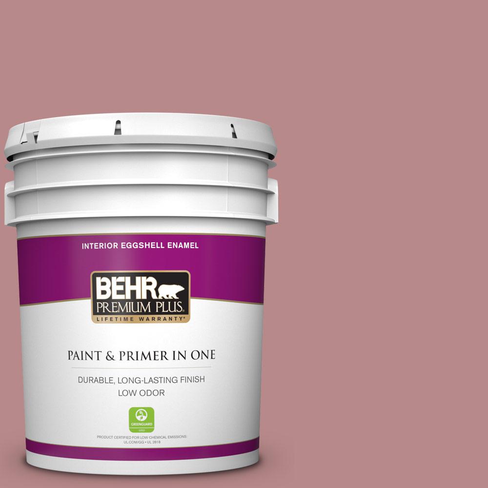 BEHR PREMIUM PLUS 5 gal. 150F4 Victorian Mauve Eggshell Enamel Low
