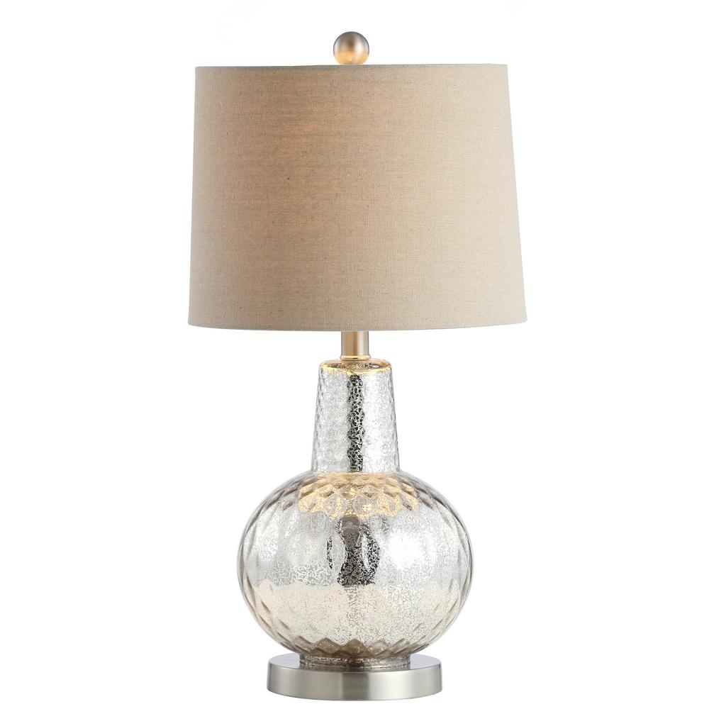 hammered brass table lamp