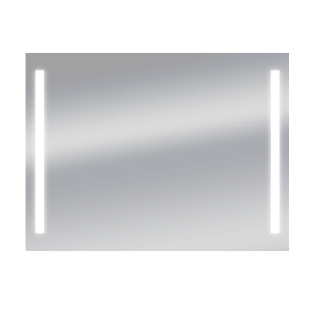 72 Lb Bathroom Mirrors Bath The Home Depot Catella 48 In X 36 Led Wall Mounted Backlit Vanity Bathroom Mirror