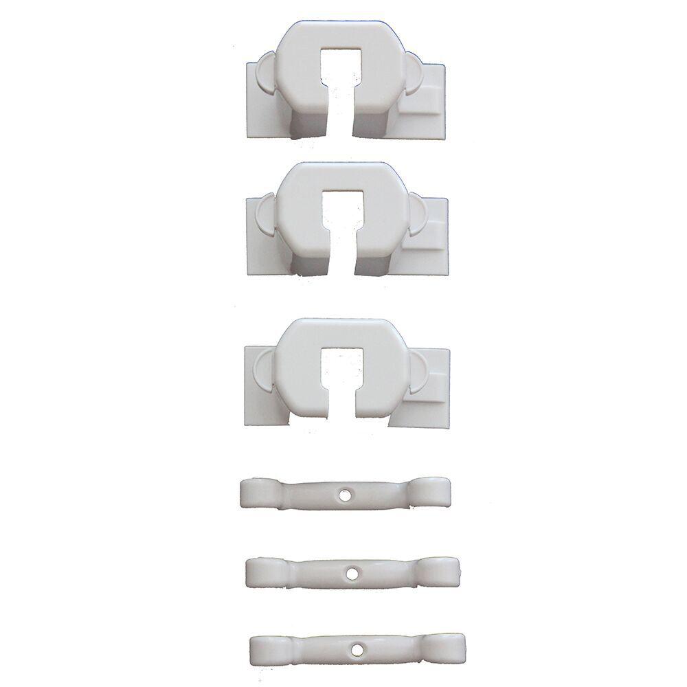 Cardinal Gates Plug Guard and Cord Keeper, (6-Pack)-2PGCK-C - The Home
