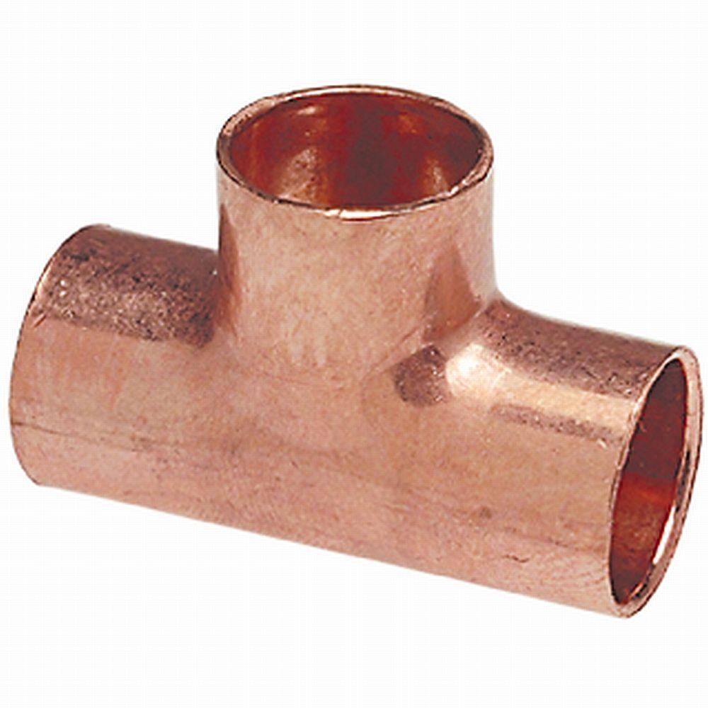 12 In Copper Pressure Tee C611hd12 The Home Depot 4141