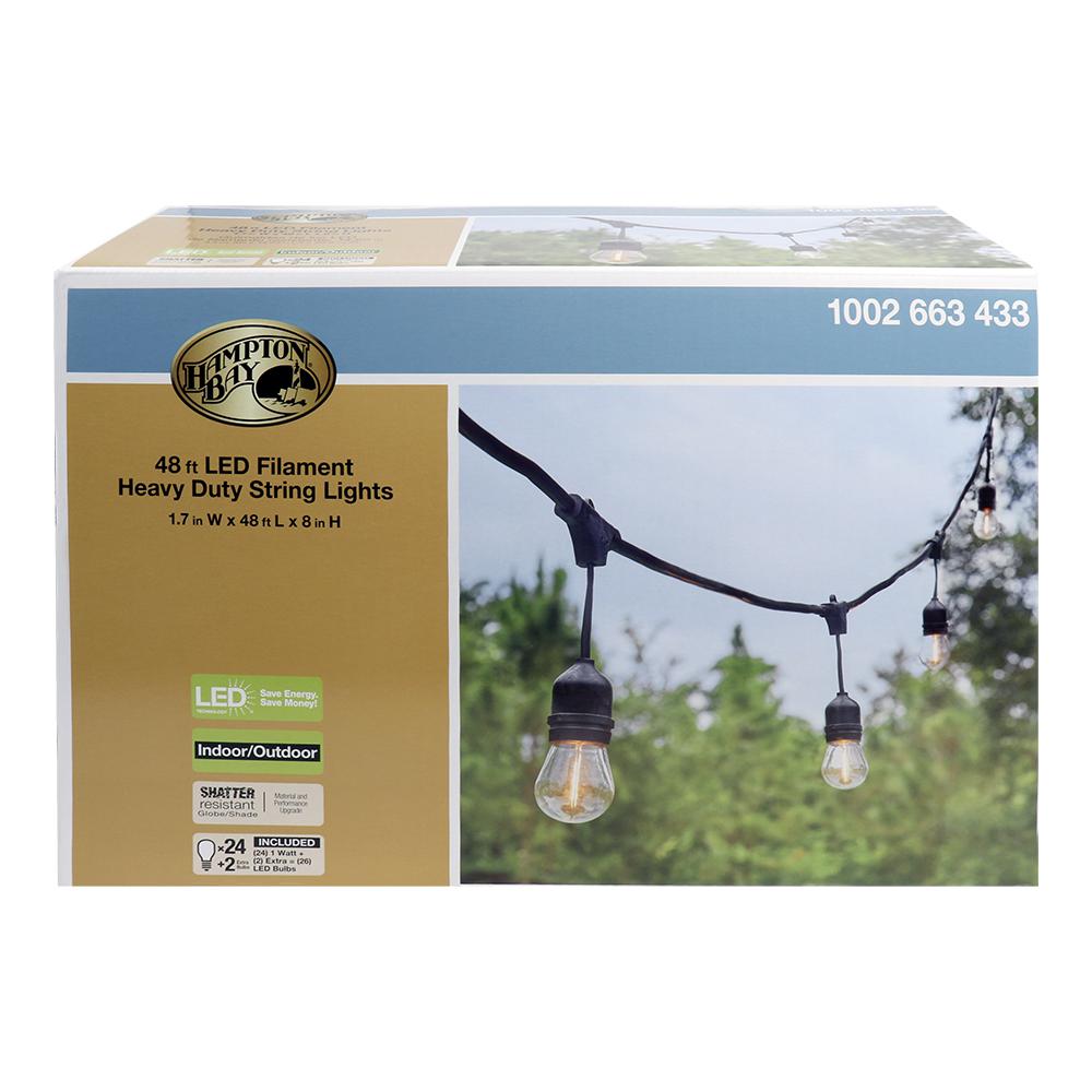 48 ft 24 bulb string lights