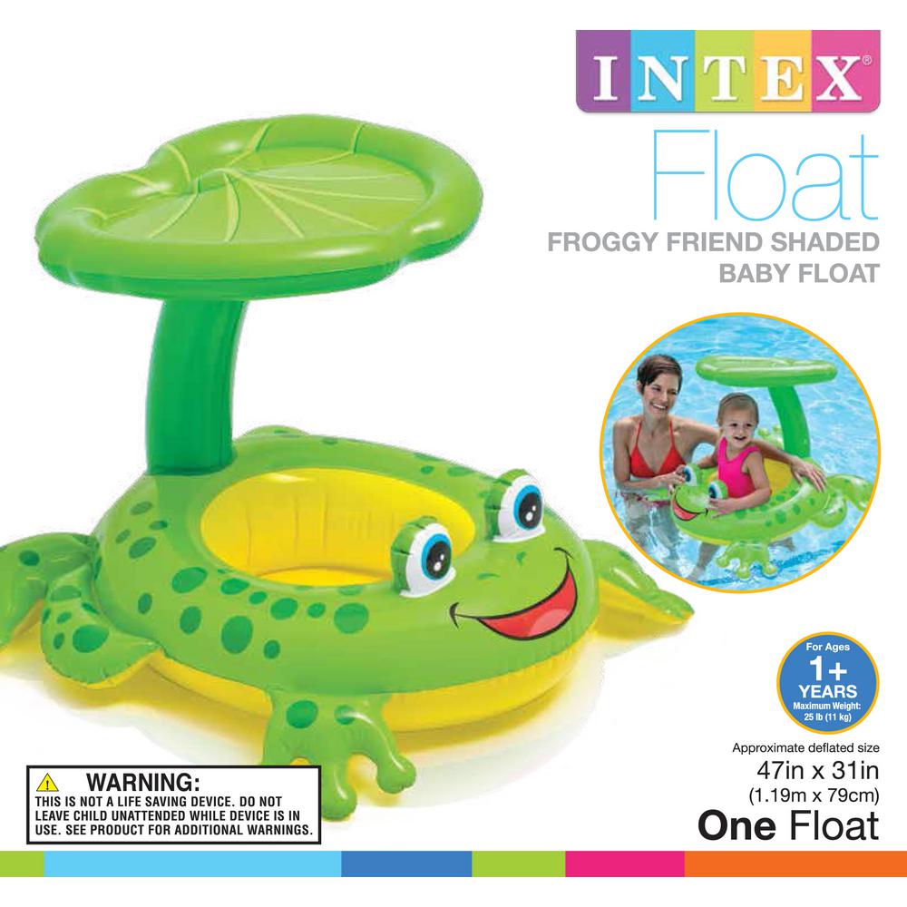 intex baby float with canopy