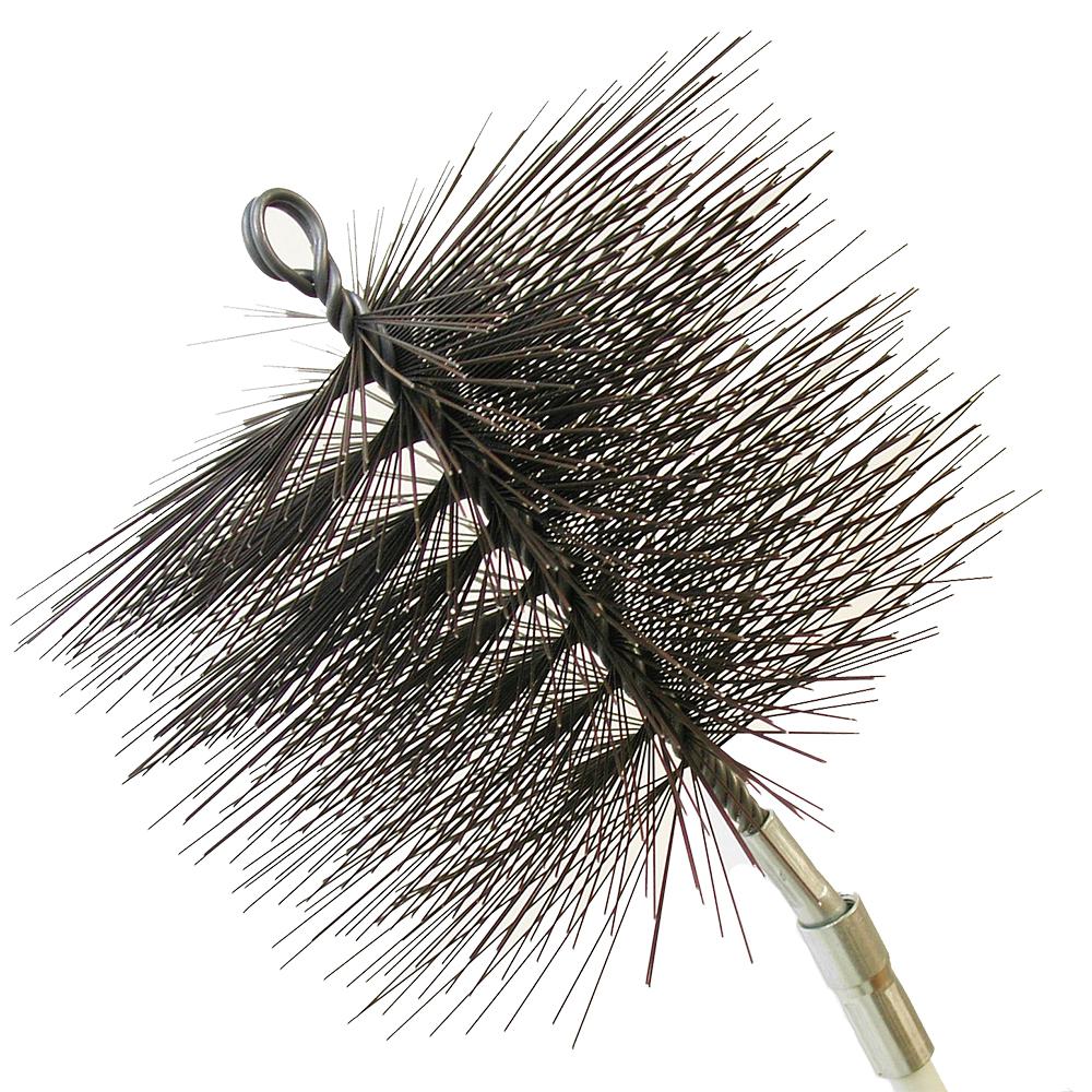 10" Square Wire Chimney Brush with 3/8" Adapter