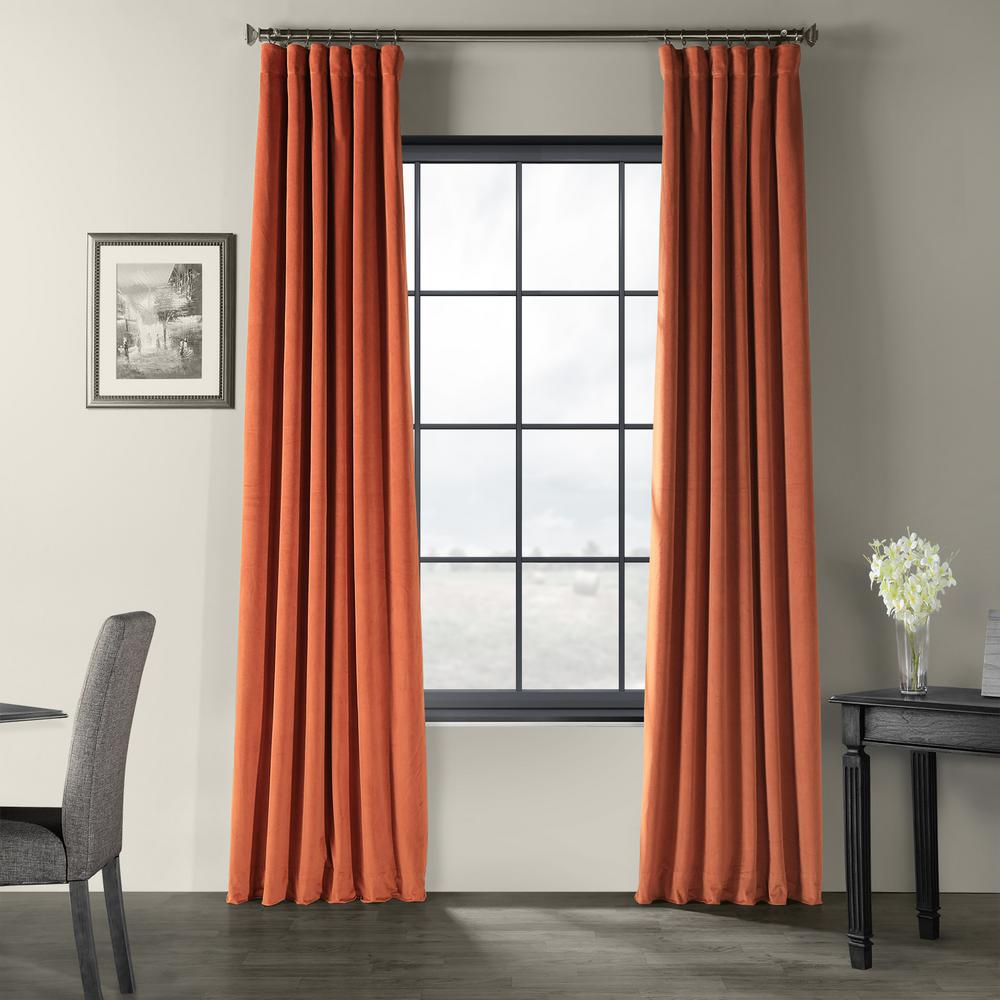 Exclusive Fabrics Furnishings Signature Burnt Pumpkin Orange