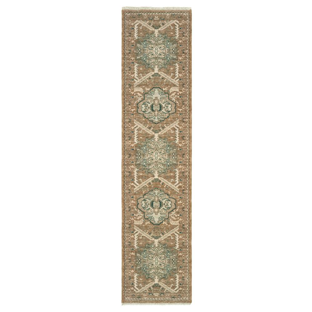 Unbranded Avery Rust Teal 5 Ft X 8 Ft Distressed Tribal Area Rug 038737 The Home Depot