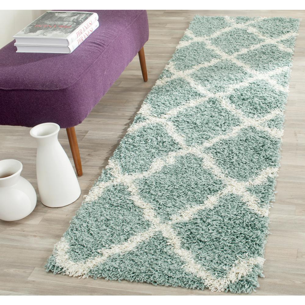 Safavieh Townsend Seafoam/Ivory 2 ft. x 8 ft. Runner RugSGDS257C28