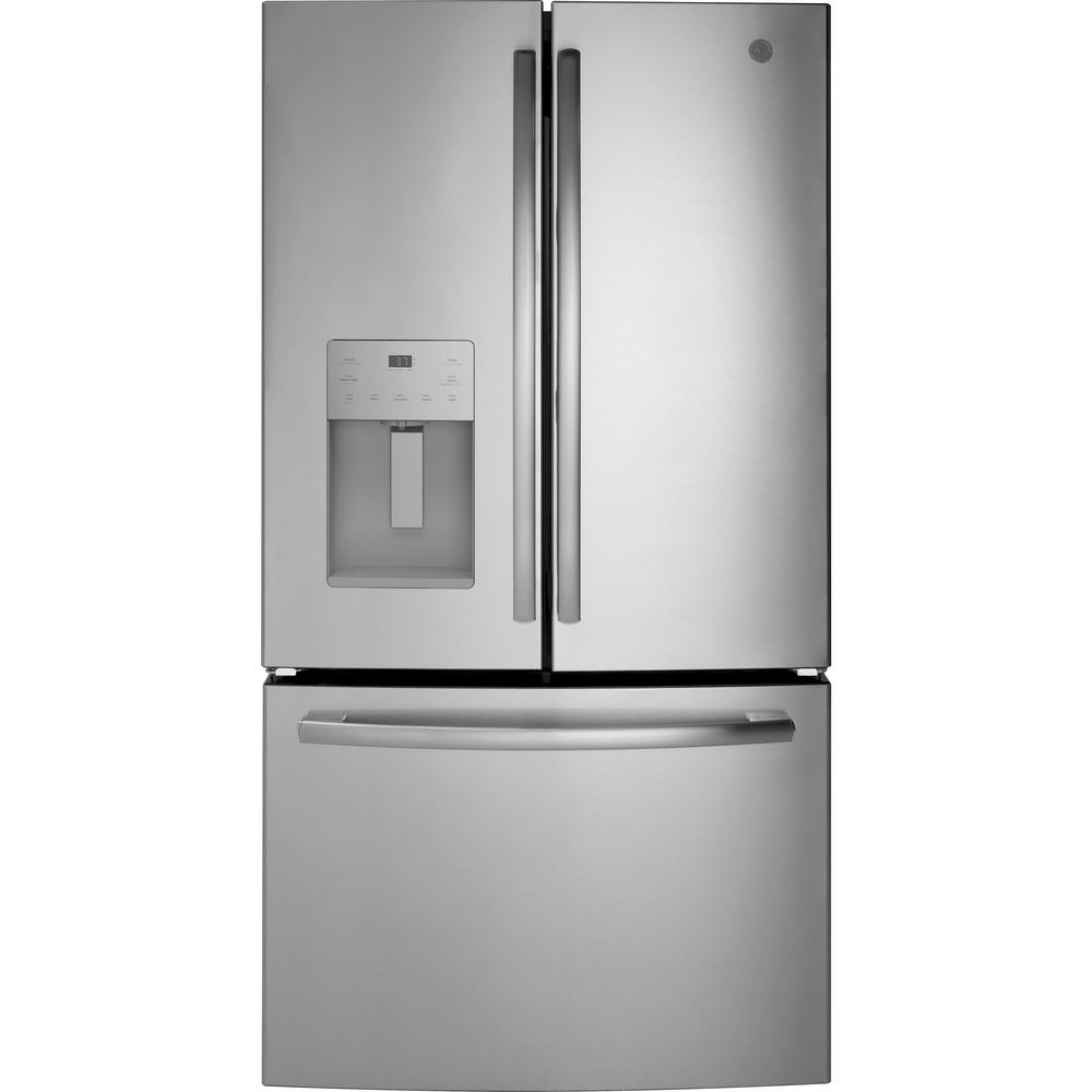 GE 25.6 cu. ft. French-Door Refrigerator in Stainless Steel, ENERGY STAR