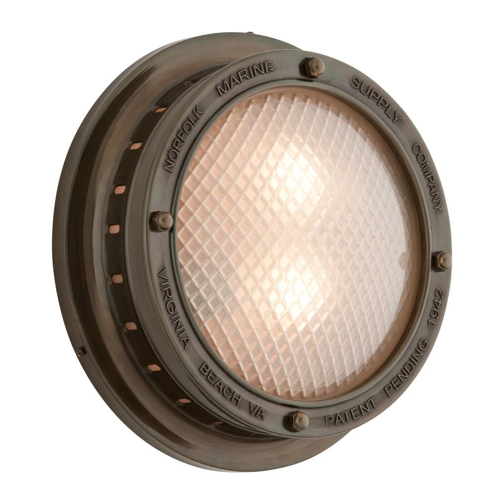 Troy Lighting Norfolk 2-Light Marine Bronze Outdoor Wall Mount Sconce by Troy Lighting
