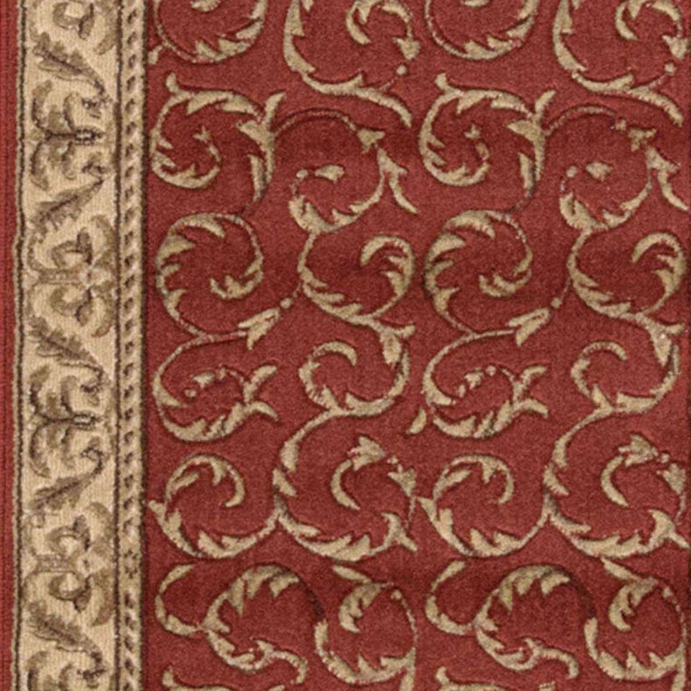 Nourtex Scrollworks Color Red 9 in. Carpet Border024169 The Home Depot
