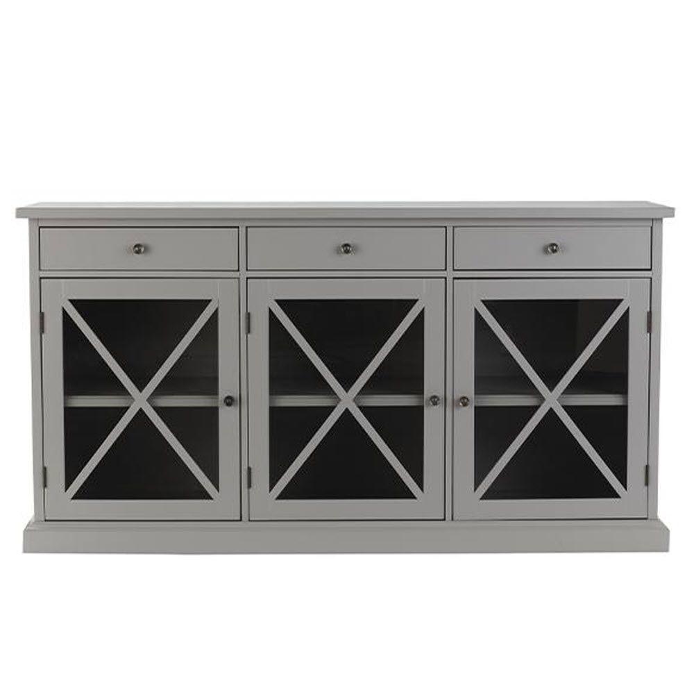 Gray Sideboards Buffets Kitchen Dining Room Furniture The Home Depot