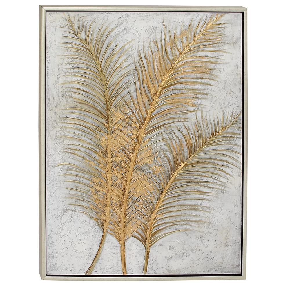 Golden Palm Leaf Canvas Painting Botanical Posters Art Print Home Wall Decor