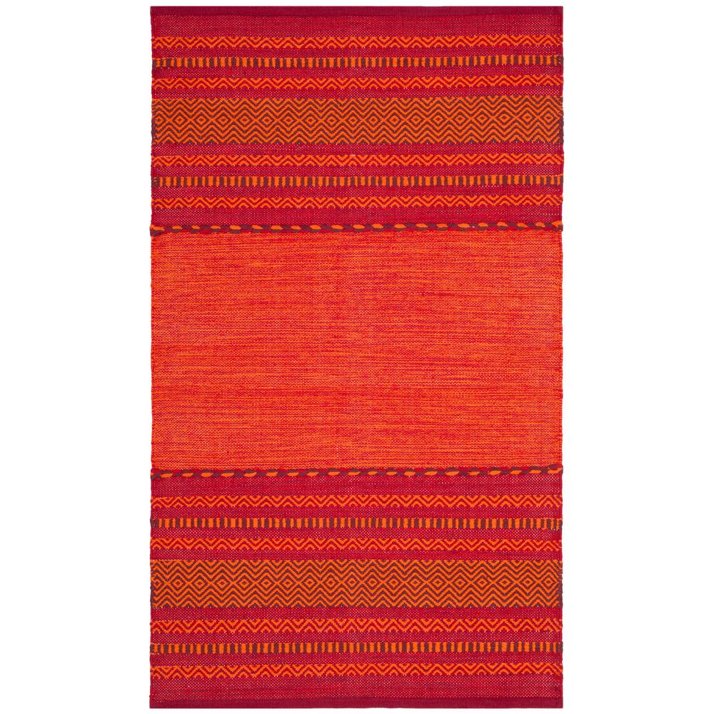 Safavieh Montauk Orange Red 3 Ft X 5 Area Rug