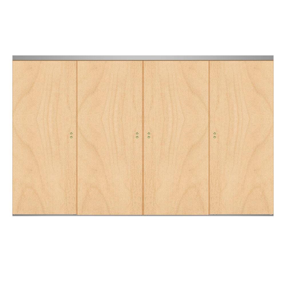 Impact Plus 144 in. x 96 in. Smooth Flush Stain Grade Maple Solid Core MDF Interior Closet