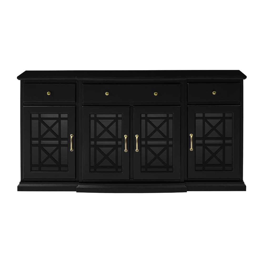 Black Sideboards Buffets Kitchen Dining Room Furniture The Home Depot