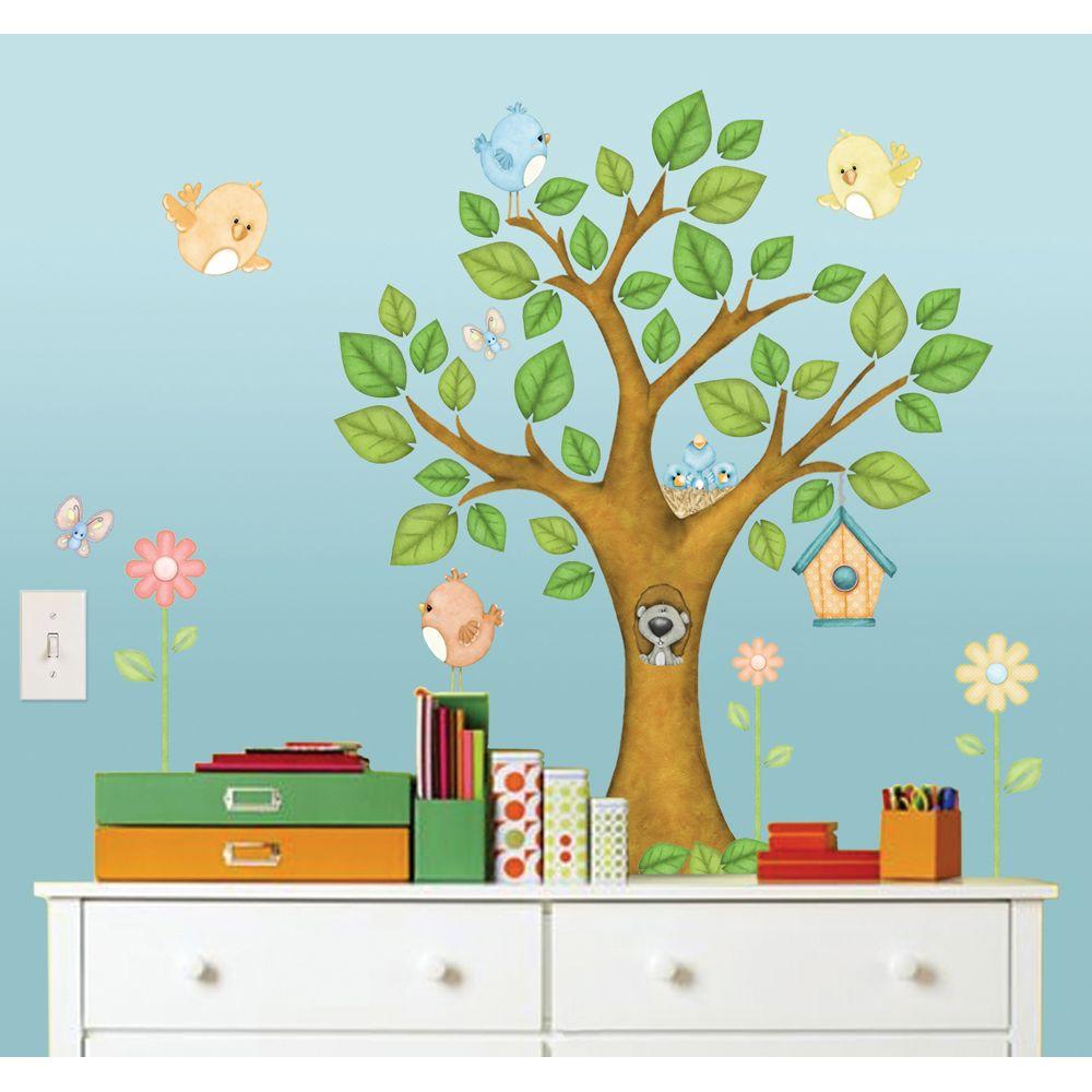 39 in. x 28.25 in. On the Tree Top Super Jumbo Wall Decal02588 The