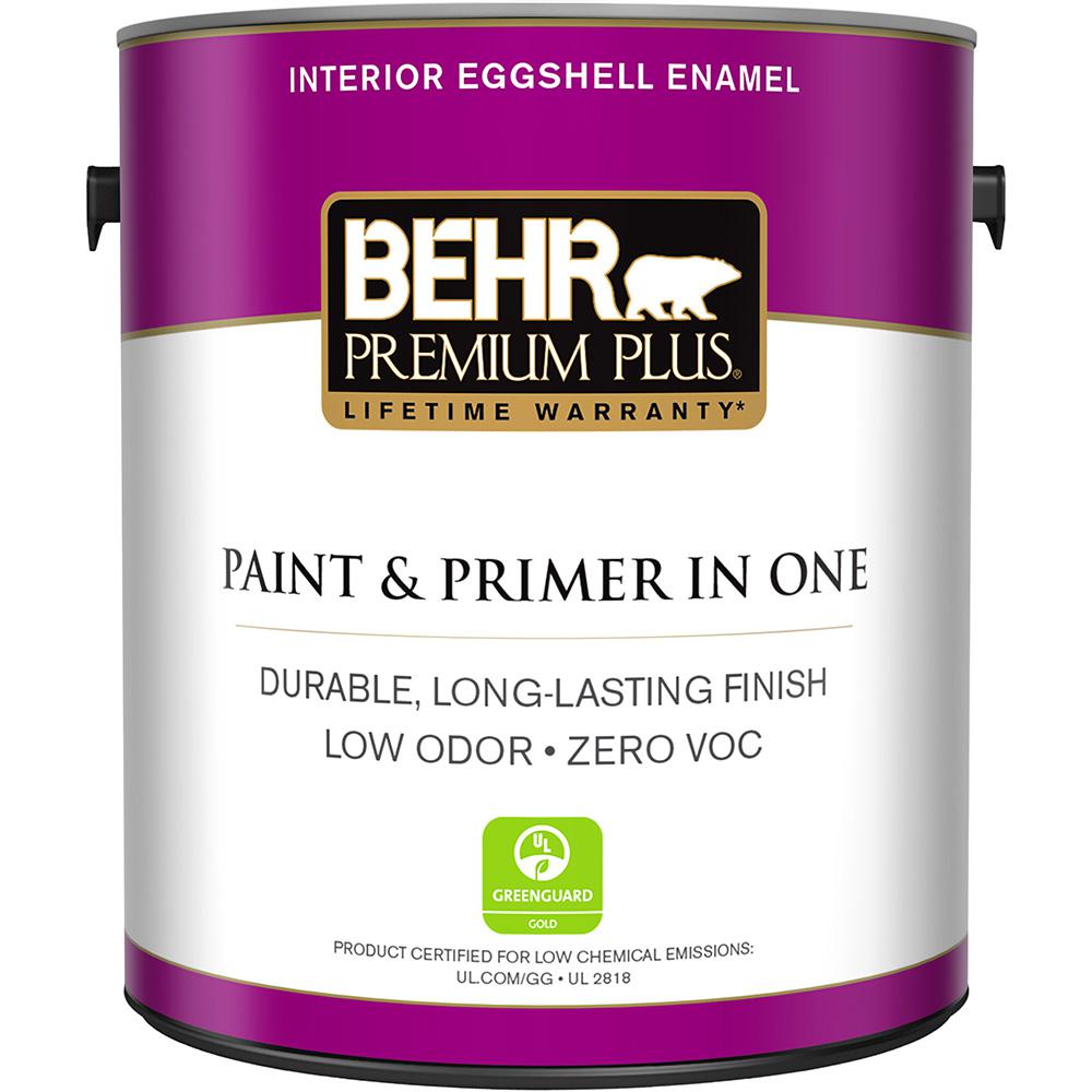 Behr Premium Plus 1 Gal N440 7 Midnight In Ny Eggshell Enamel Low Deep Base Eggshell Enamel Low Odor Interior Paint And Primer In One