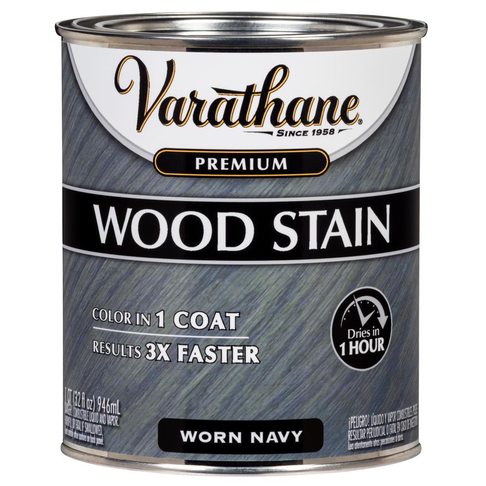 Varathane 1 Qt Worn Navy Premium Fast Dry Interior Wood Stain 2 Premium Fast Dry Interior Wood Stain