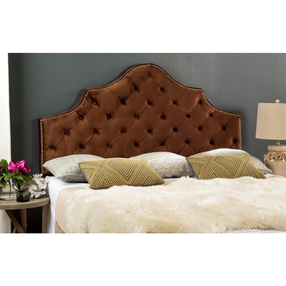Safavieh Arebelle Chocolate King HeadboardMCR4037JK The Home Depot