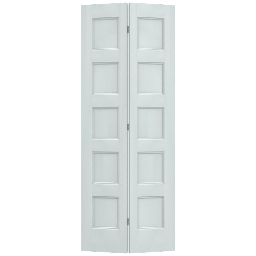 5 Panel Bifold Doors Interior Closet Doors The Home Depot