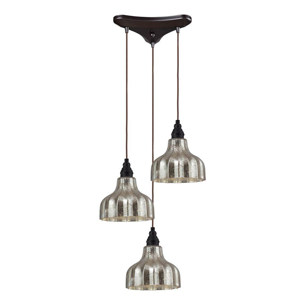 Titan Lighting Danica 3 Light Oiled Bronze Ceiling Mount Pendant Tn Titan Lighting Danica 3 Light Oiled Bronze Ceiling Mount Pendant