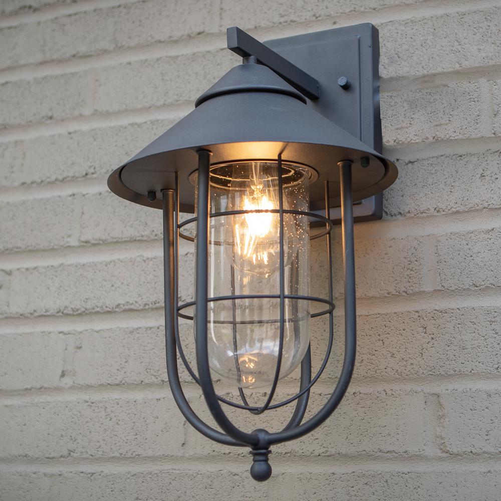 Weather Resistant Led Outdoor Sconces Outdoor Wall Lighting The Home Depot