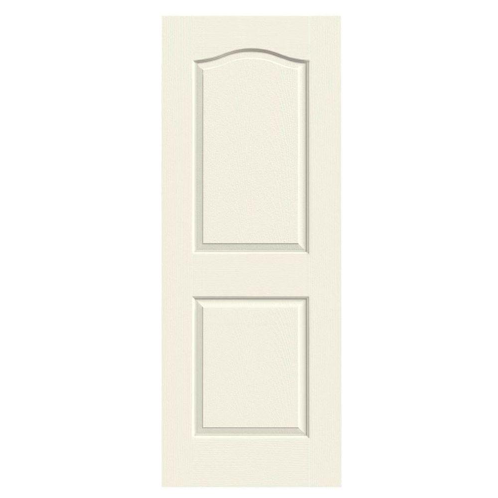 JELDWEN 30 in. x 80 in. Princeton Vanilla Painted Smooth Molded