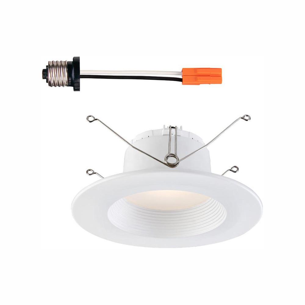 Envirolite 5 In 6 White Integrated Led Recessed Baffle Trim Integrated Led Recessed Baffle Trim