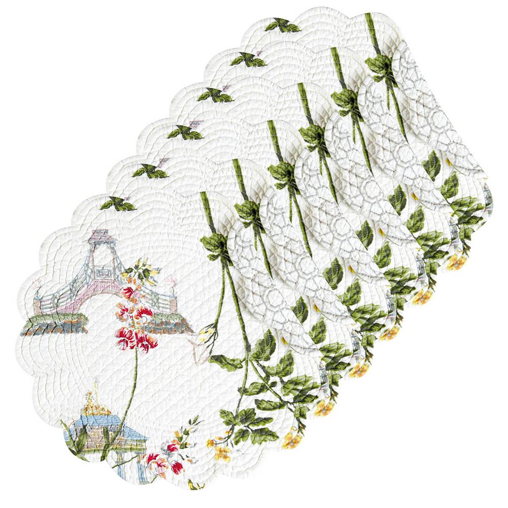 C & F Home White Round Placemat (Set of 6)862601549WS6 The Home Depot