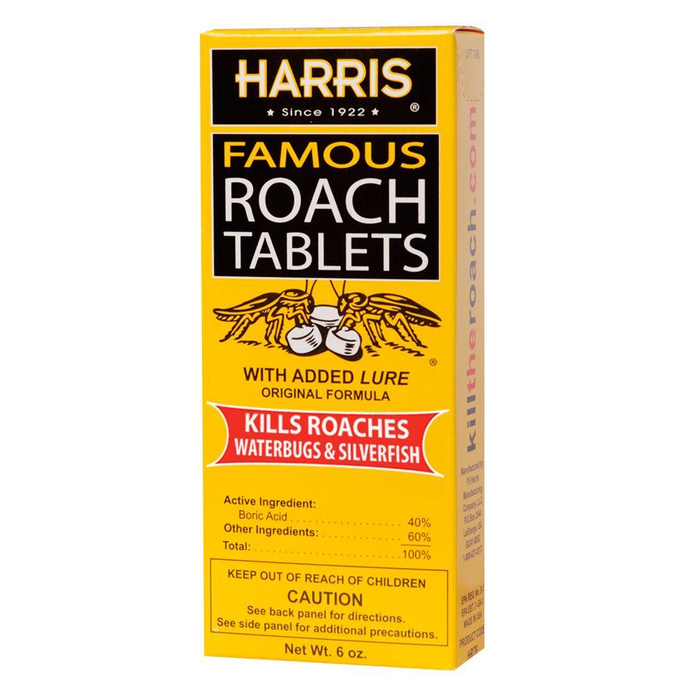 Harris 6 Oz Famous Roach Tablets 100522816 The Home Depot 6 Oz Famous Roach Tablets