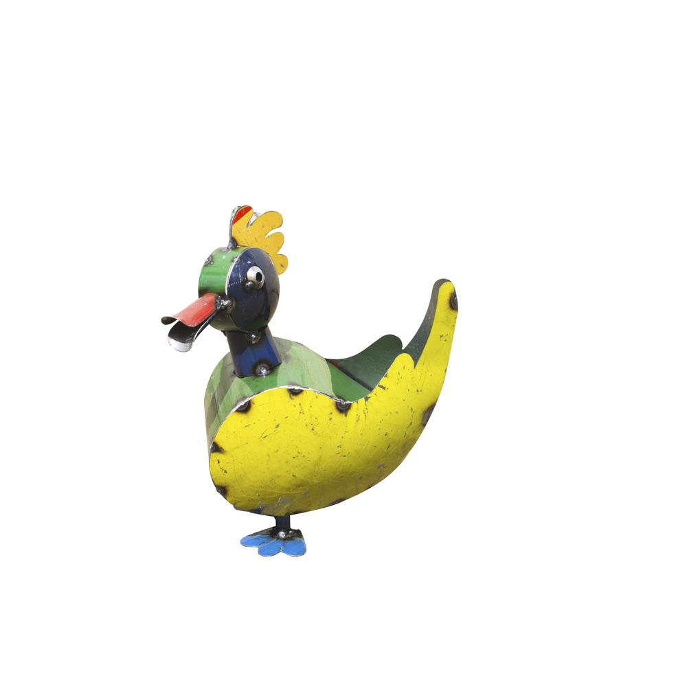15.75in. Painted Recycled Iron Duck991050 The Home Depot