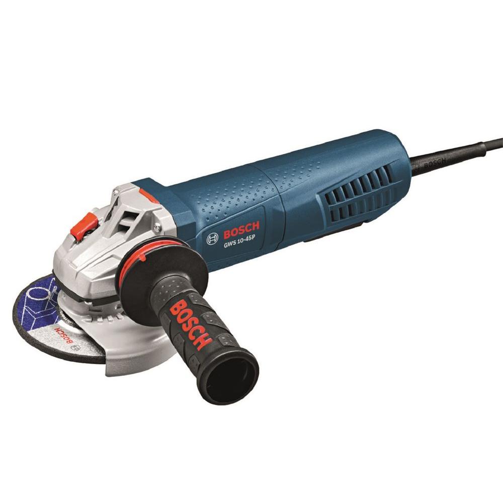 Bosch 10 Amp Corded 41/2 in. Angle Grinder with LockOn Paddle Switch