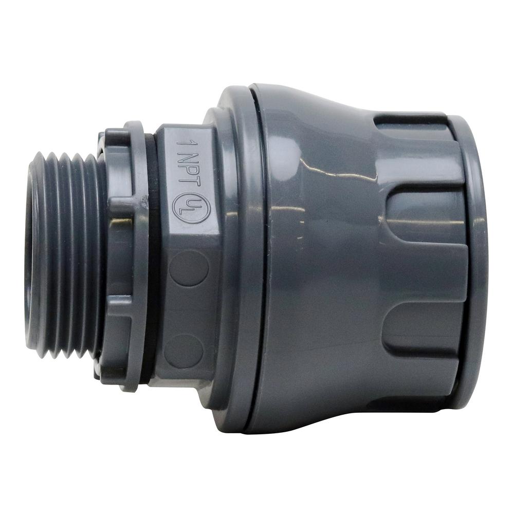 Tectite 1 in. NonMetallic Water Tight PushtoConnect Straight