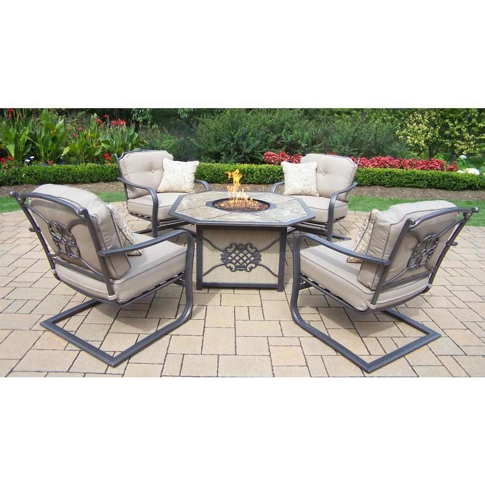 Free Shipping Rust Resistant Polyester Fire Pit Sets