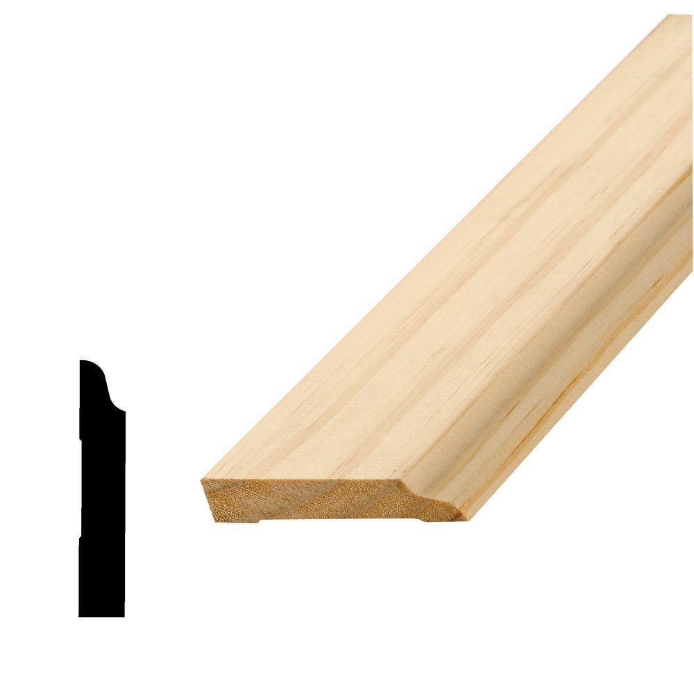 Alexandria Moulding 1/2 In. X 3/4 In. X 96 In. Hemlock Base Shoe ...