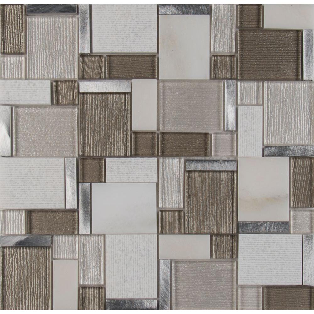 Magica 12 In X 6 Mm Gl And Stone Mesh Mounted Mosaic Magica 12 In X 6 Mm Gl And Stone Mesh