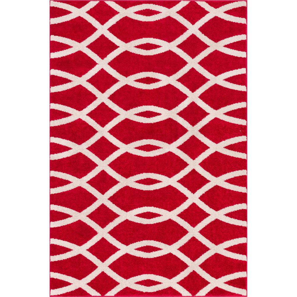Well Woven Mystic Y Red 3 Ft X 5 Iron Links Lines And Waves Well Woven Mystic Y Red 3 Ft X 5 Iron Links Lines And