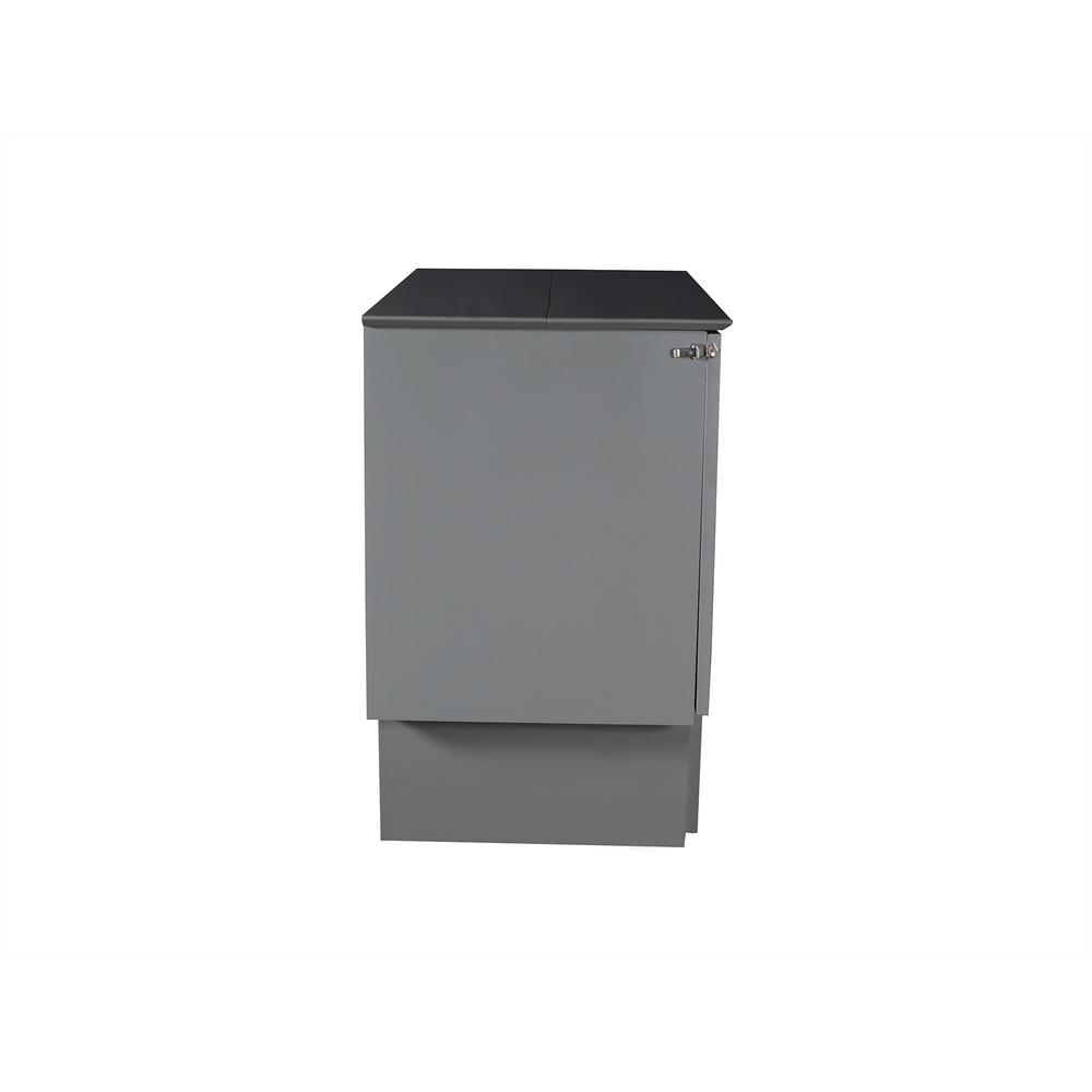 Atlantic Furniture Nantucket Murphy Bed Grey Twin Chest ...