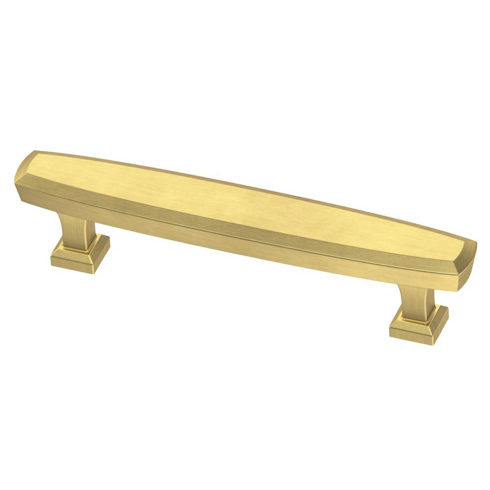 Liberty Beveled 33/4 in. (96mm) CentertoCenter Brushed Brass Drawer