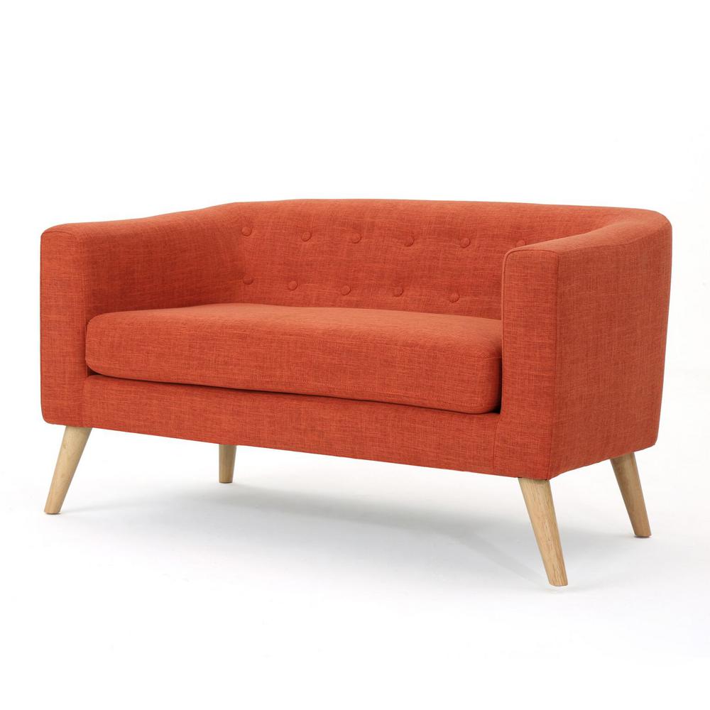 Orange Round Sofas Loveseats Living Room Furniture