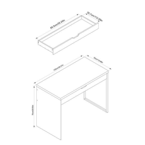 Homestar Reclaimed Wood Desk Z1430257 The Home Depot