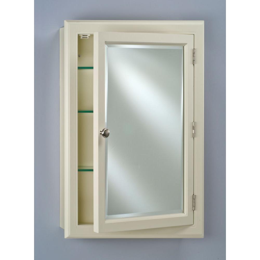 Afina Devon 25 In X 33 In Recessed Or Surface Mount White Large Wood Medicine Cabinet Dev1 W L The Home Depot