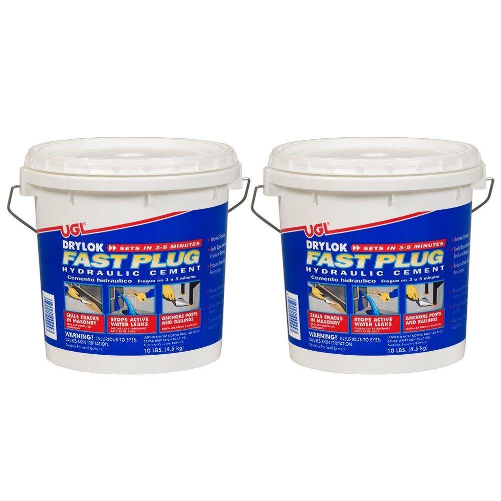 Can You Paint Over Drylok Fast Plug Drylok 10 Lb Fast Plug 2 Pack 210335 The Home Depot