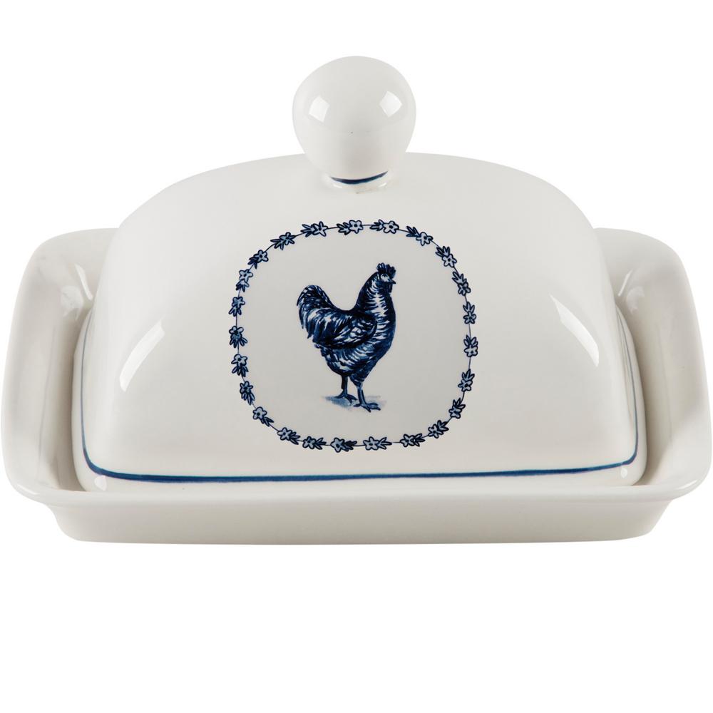 Molly Hatch 7 in. Duck Butter Dish with Lid61233 The Home Depot
