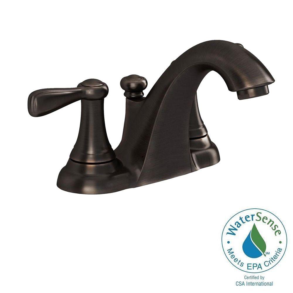 American Standard Marquette 4 In Centerset 2 Handle Low Arc