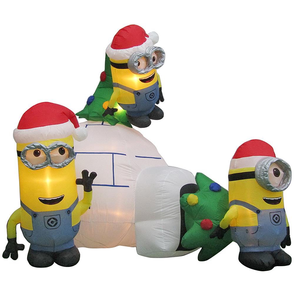 8 ft. Inflatable Minions Igloo Scene Airblown-80325 - The Home Depot