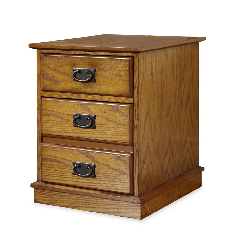 Homestyles Modern Craftsman Distressed Oak File Cabinet 5050 01