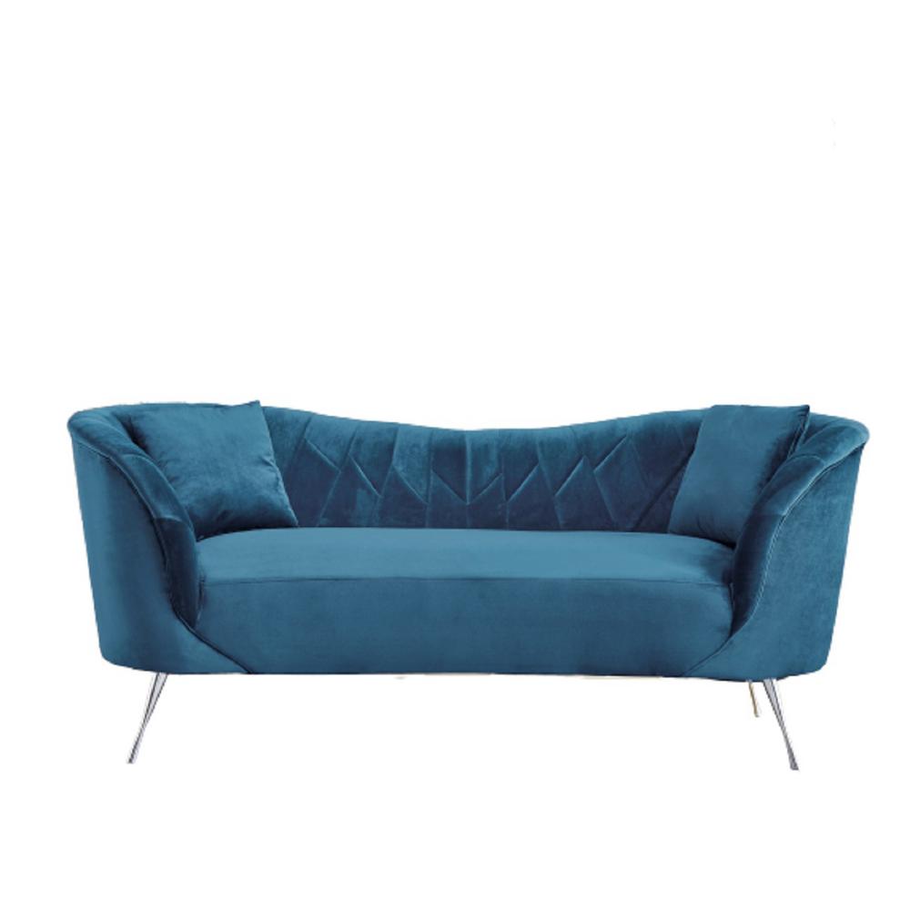 Us Pride Furniture Flores Velvet Sofa Light Grey S5491 S The